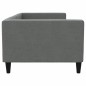 vidaXL Sofá cama tela gris oscuro 90x190 cm