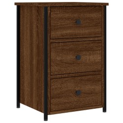 vidaXL Mesita de noche madera de ingeniería roble marrón 40x36x60 cm