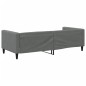 vidaXL Sofá cama tela gris oscuro 90x190 cm