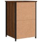 vidaXL Mesita de noche madera de ingeniería roble marrón 40x36x60 cm vidaXL Mesita de noche madera de ingeniería roble marrón 40x36x60 cm