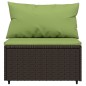 vidaXL Set muebles de jardín 4 piezas y cojines ratán sintético marrón vidaXL Set muebles de jardín 4 piezas y cojines ratán sintético marrón