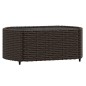 vidaXL Set muebles de jardín 3 piezas y cojines ratán sintético marrón vidaXL Set muebles de jardín 3 piezas y cojines ratán sintético marrón