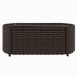 vidaXL Set muebles de jardín 3 piezas y cojines ratán sintético marrón vidaXL Set muebles de jardín 3 piezas y cojines ratán sintético marrón