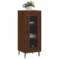 vidaXL Aparador madera de ingeniería marrón roble 34,5x34x90 cm