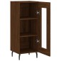 vidaXL Aparador madera de ingeniería marrón roble 34,5x34x90 cm