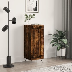 vidaXL Aparador madera de ingeniería roble ahumado 34,5x34x90 cm