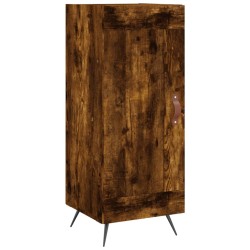 vidaXL Aparador madera de ingeniería roble ahumado 34,5x34x90 cm