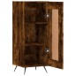 vidaXL Aparador madera de ingeniería roble ahumado 34,5x34x90 cm vidaXL Aparador madera de ingeniería roble ahumado 34,5x34x90 cm