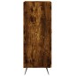 vidaXL Aparador madera de ingeniería roble ahumado 34,5x34x90 cm vidaXL Aparador madera de ingeniería roble ahumado 34,5x34x90 cm