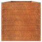 vidaXL Arriate oxidado de acero corten 320x80x77 cm