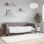 vidaXL Sofá cama tela gris taupe 90x200 cm vidaXL Sofá cama tela gris taupe 90x200 cm