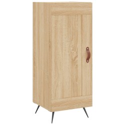 vidaXL Aparador madera contrachapada color roble Sonoma 34,5x34x90 cm