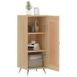 vidaXL Aparador madera contrachapada color roble Sonoma 34,5x34x90 cm vidaXL Aparador madera contrachapada color roble Sonoma 34,5x34x90 cm
