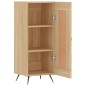vidaXL Aparador madera contrachapada color roble Sonoma 34,5x34x90 cm vidaXL Aparador madera contrachapada color roble Sonoma 34,5x34x90 cm