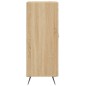 vidaXL Aparador madera contrachapada color roble Sonoma 34,5x34x90 cm vidaXL Aparador madera contrachapada color roble Sonoma 34,5x34x90 cm