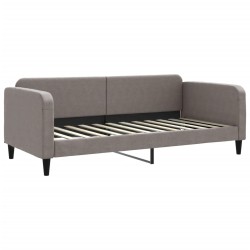 vidaXL Sofá cama tela gris taupe 90x200 cm