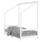 vidaXL Estructura de cama para niños madera de pino blanco 80x160 cm vidaXL Estructura de cama para niños madera de pino blanco 80x160 cm
