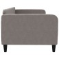 vidaXL Sofá cama tela gris taupe 90x200 cm vidaXL Sofá cama tela gris taupe 90x200 cm