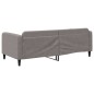 vidaXL Sofá cama tela gris taupe 90x200 cm vidaXL Sofá cama tela gris taupe 90x200 cm