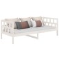 vidaXL Sofá cama madera maciza de pino blanco 80x200 cm vidaXL Sofá cama madera maciza de pino blanco 80x200 cm