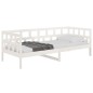 vidaXL Sofá cama madera maciza de pino blanco 80x200 cm vidaXL Sofá cama madera maciza de pino blanco 80x200 cm