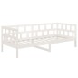 vidaXL Sofá cama madera maciza de pino blanco 80x200 cm vidaXL Sofá cama madera maciza de pino blanco 80x200 cm