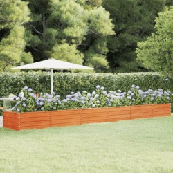 vidaXL Arriate oxidado de acero corten 600x80x45 cm