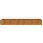 vidaXL Jardinera acero corten 291x50x36 cm