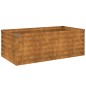 vidaXL Jardinera acero corten 100x50x36 cm vidaXL Jardinera acero corten 100x50x36 cm
