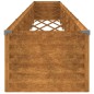 vidaXL Jardinera acero corten 580x50x36 cm
