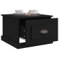 vidaXL Mesa de centro madera contrachapada negra 50x50x35 cm vidaXL Mesa de centro madera contrachapada negra 50x50x35 cm