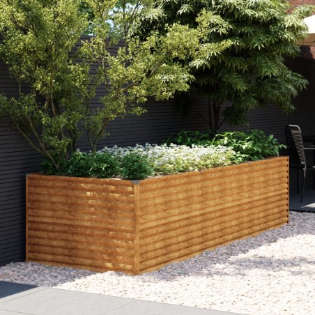 vidaXL Jardinera de acero corten 290x100x69 cm