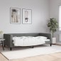 vidaXL Sofá cama tela gris oscuro 100x200 cm vidaXL Sofá cama tela gris oscuro 100x200 cm