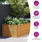 vidaXL Jardinera de acero corten 479x100x69 cm vidaXL Jardinera de acero corten 479x100x69 cm
