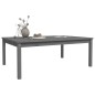 vidaXL Mesa de jardín madera maciza pino gris 121x82,5x45 cm vidaXL Mesa de jardín madera maciza pino gris 121x82,5x45 cm
