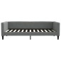 vidaXL Sofá cama tela gris oscuro 100x200 cm vidaXL Sofá cama tela gris oscuro 100x200 cm