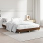 vidaXL Estructura de cama madera contrachapada marrón roble 120x190 cm vidaXL Estructura de cama madera contrachapada marrón roble 120x190 cm