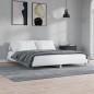 vidaXL Estructura de cama madera contrachapada blanco brillo 150x200cm vidaXL Estructura de cama madera contrachapada blanco brillo 150x200cm