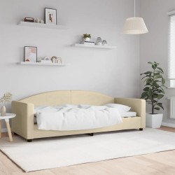 vidaXL Sofá cama tela color crema 80x200 cm