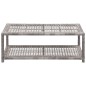 vidaXL Banco zapatero de ratán sintético gris 80x40x30 cm