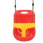 vidaXL Columpios de bebé 2 unidades con cinturón de seguridad PP rojo vidaXL Columpios de bebé 2 unidades con cinturón de seguridad PP rojo