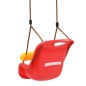 vidaXL Columpios de bebé 2 unidades con cinturón de seguridad PP rojo vidaXL Columpios de bebé 2 unidades con cinturón de seguridad PP rojo
