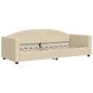 vidaXL Sofá cama tela color crema 80x200 cm vidaXL Sofá cama tela color crema 80x200 cm