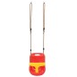 vidaXL Columpios de bebé 2 unidades con cinturón de seguridad PP rojo vidaXL Columpios de bebé 2 unidades con cinturón de seguridad PP rojo