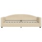 vidaXL Sofá cama tela color crema 80x200 cm vidaXL Sofá cama tela color crema 80x200 cm
