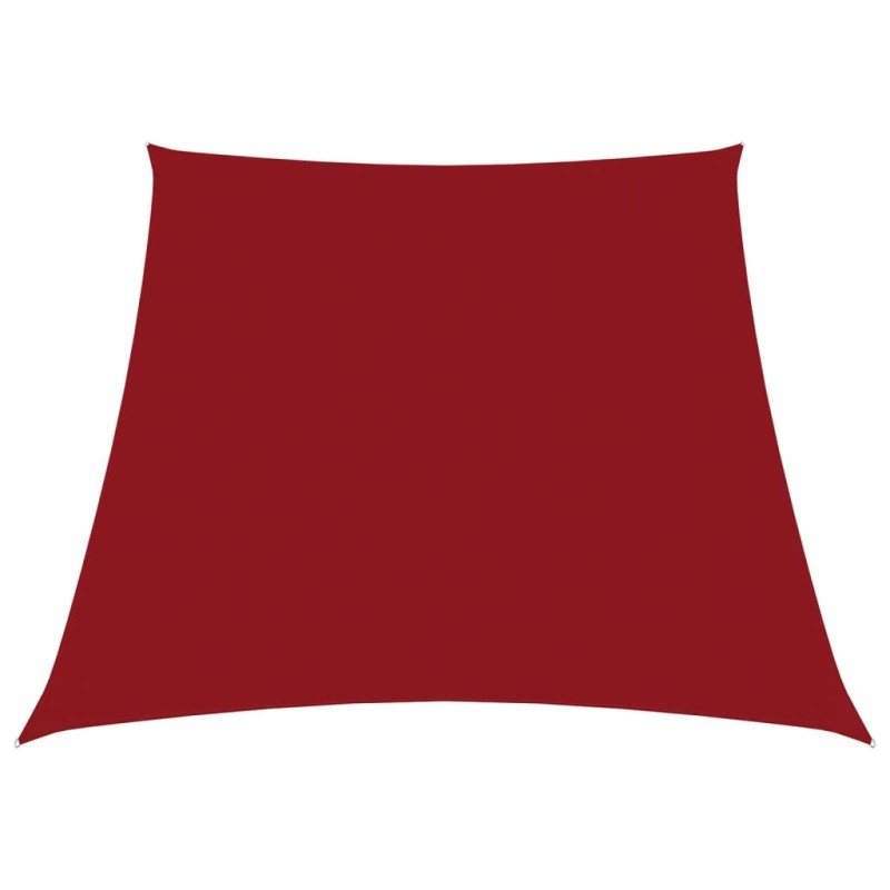 vidaXL Toldo de vela trapezoidal de tela oxford rojo 3/5x4 m vidaXL Toldo de vela trapezoidal de tela oxford rojo 3/5x4 m