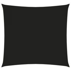vidaXL Toldo de vela cuadrado tela Oxford negro 5x5 m
