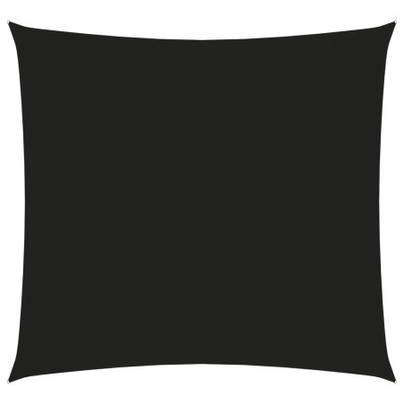 vidaXL Toldo de vela cuadrado tela Oxford negro 5x5 m