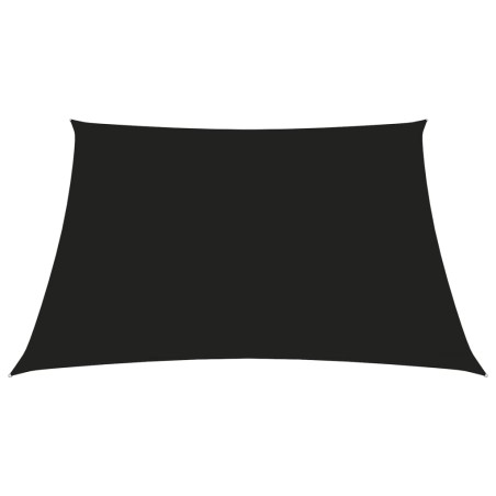 vidaXL Toldo de vela cuadrado tela Oxford negro 5x5 m