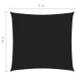 vidaXL Toldo de vela cuadrado tela Oxford negro 5x5 m vidaXL Toldo de vela cuadrado tela Oxford negro 5x5 m